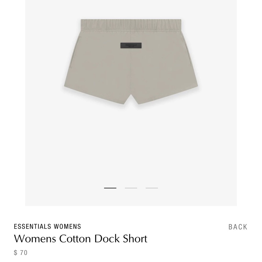 brand new, never worn essentials shorts.